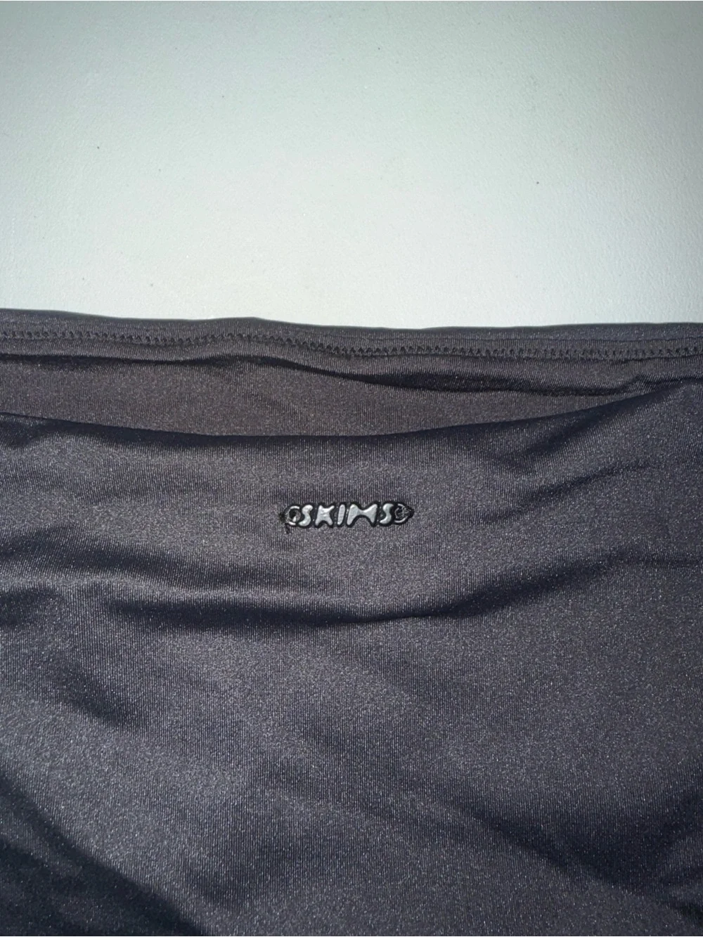 Skims Signature Swim Mid Waist Bottoms Onyx Medium